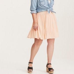 Torrid baby pink skirt